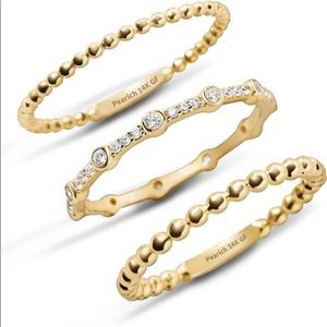 NWOT 14K GOLD FILLED STACKING RINGS